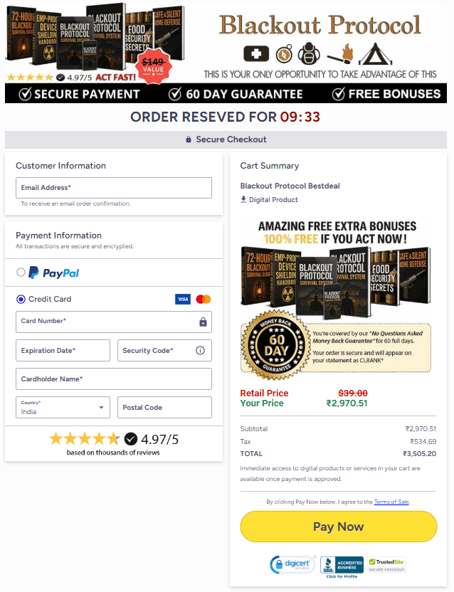 Blackout Protocol official website